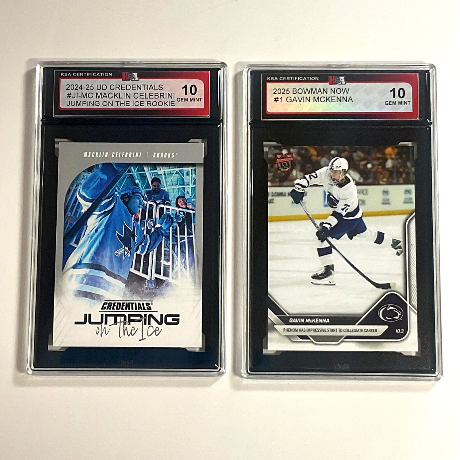 Macklin Celebrini & Gavin McKenna 2-Card Pack KSA 10