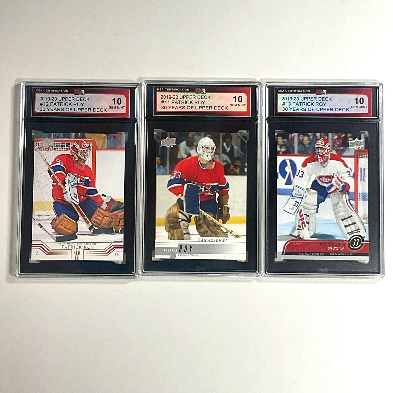 Patrick Roy 3-Card Pack – 2019-20 UD 30 Years KSA 10
