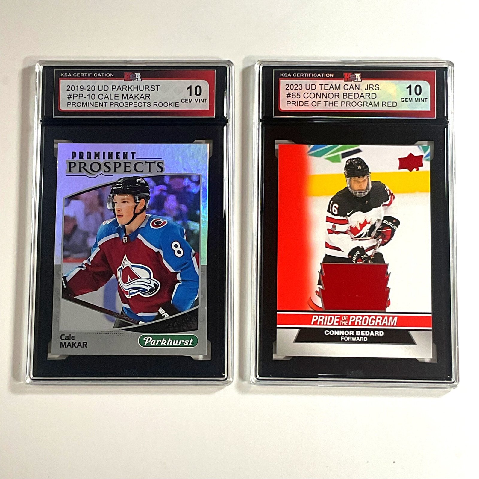 Cale Makar & Connor Bedard 2-Card Pack KSA 10