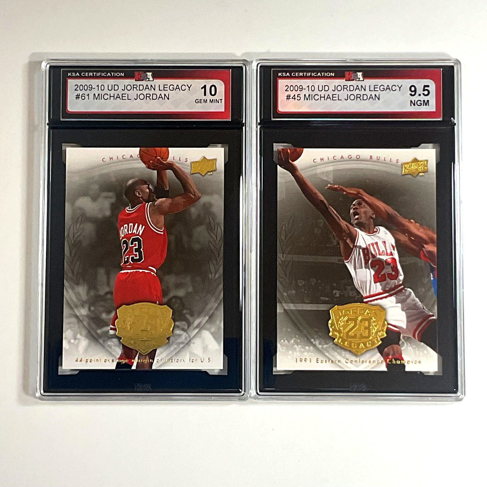 2009-10 UD Jordan Legacy Michael Jordan 2-Card Bundle