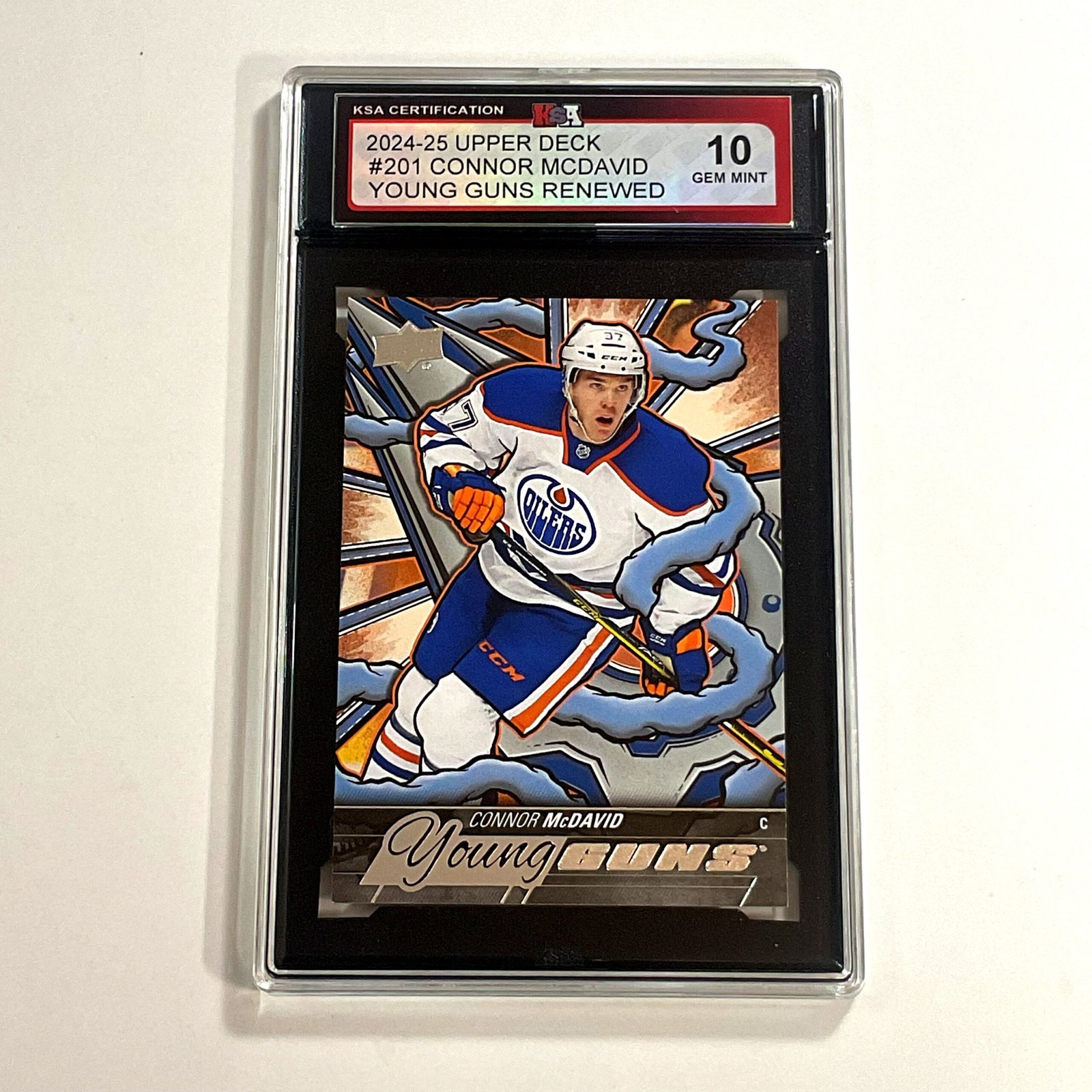 Connor McDavid 2024-25 Upper Deck #201 Young Guns Renewed KSA 10