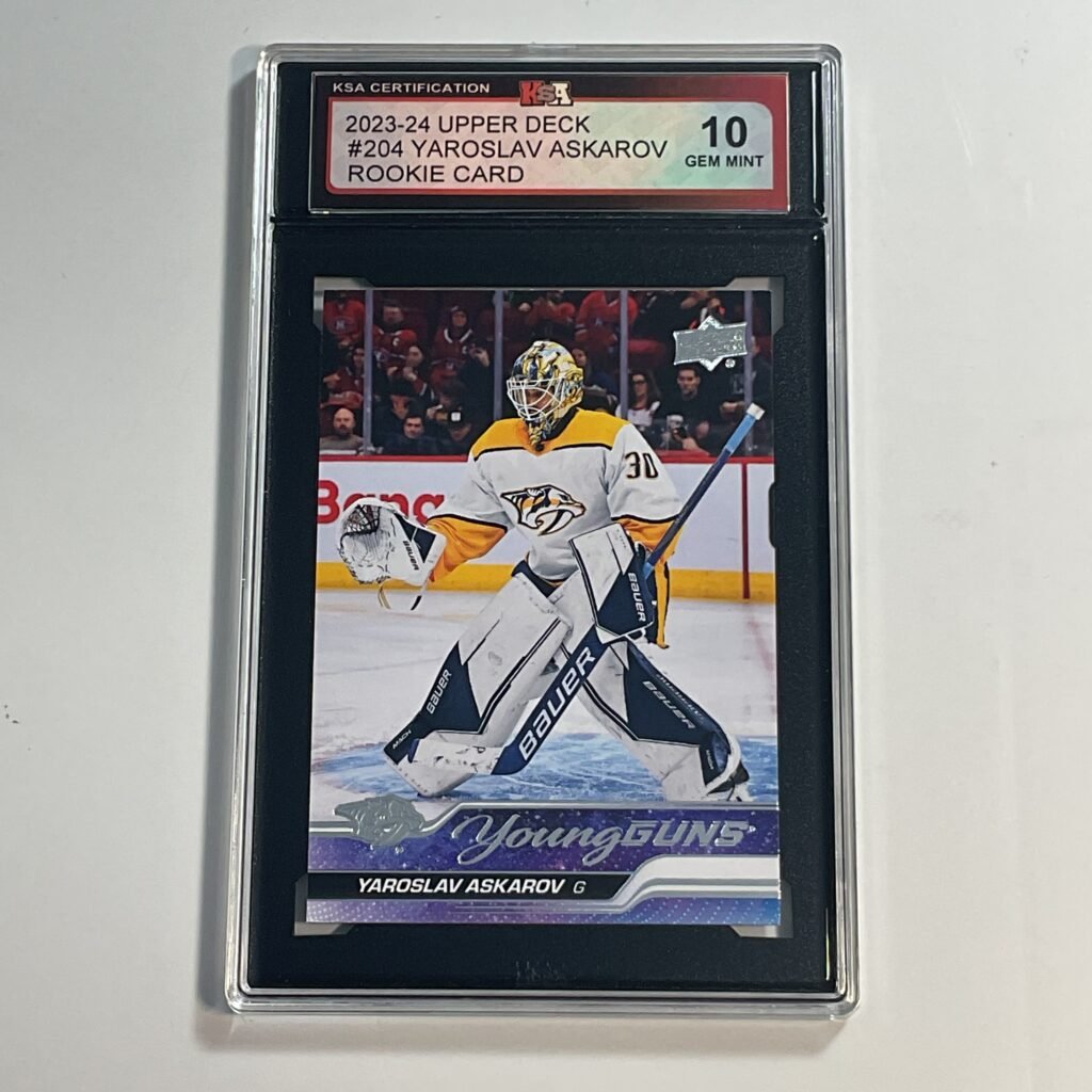 2023-24 Upper Deck Yaroslav Askarov #204 Young Guns Rookie Card KSA 10