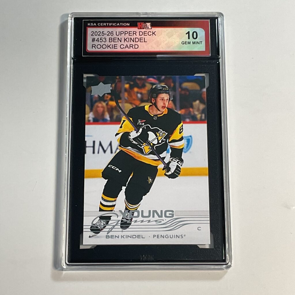2025-26 Upper Deck Ben Kindel #453 Young Guns Rookie Card KSA 10