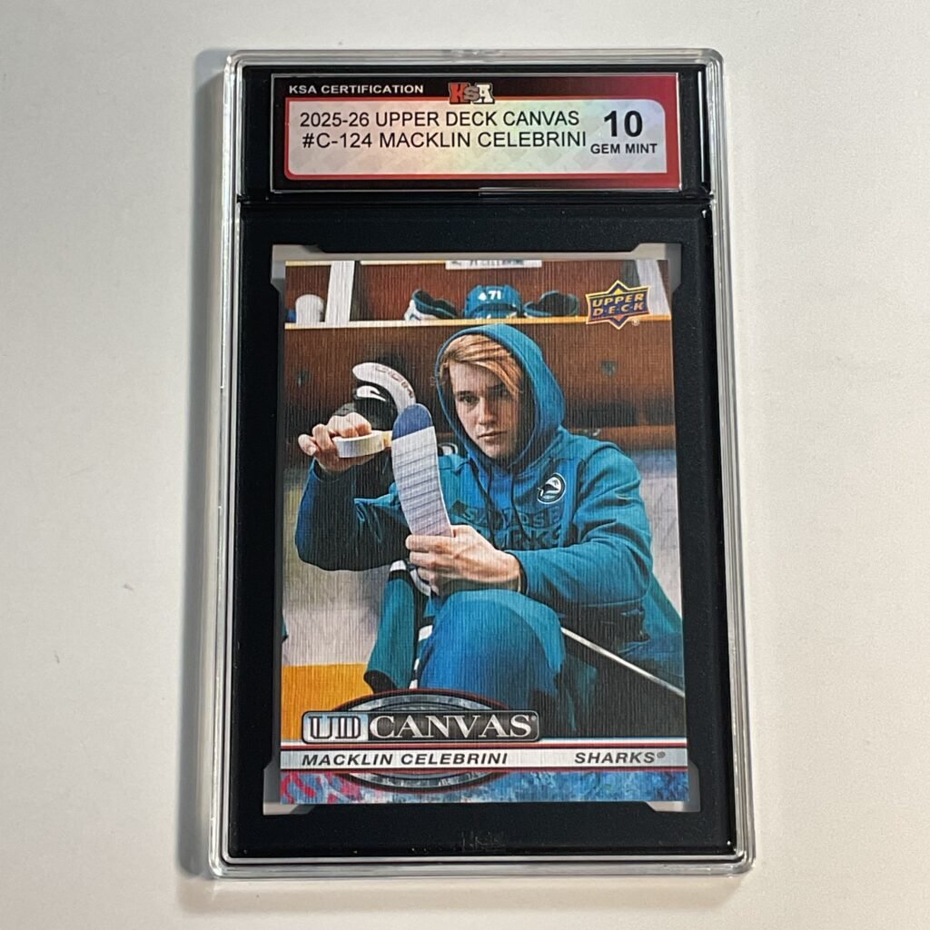 2025-26 Upper Deck Canvas Macklin Celebrini #C-124 KSA 10