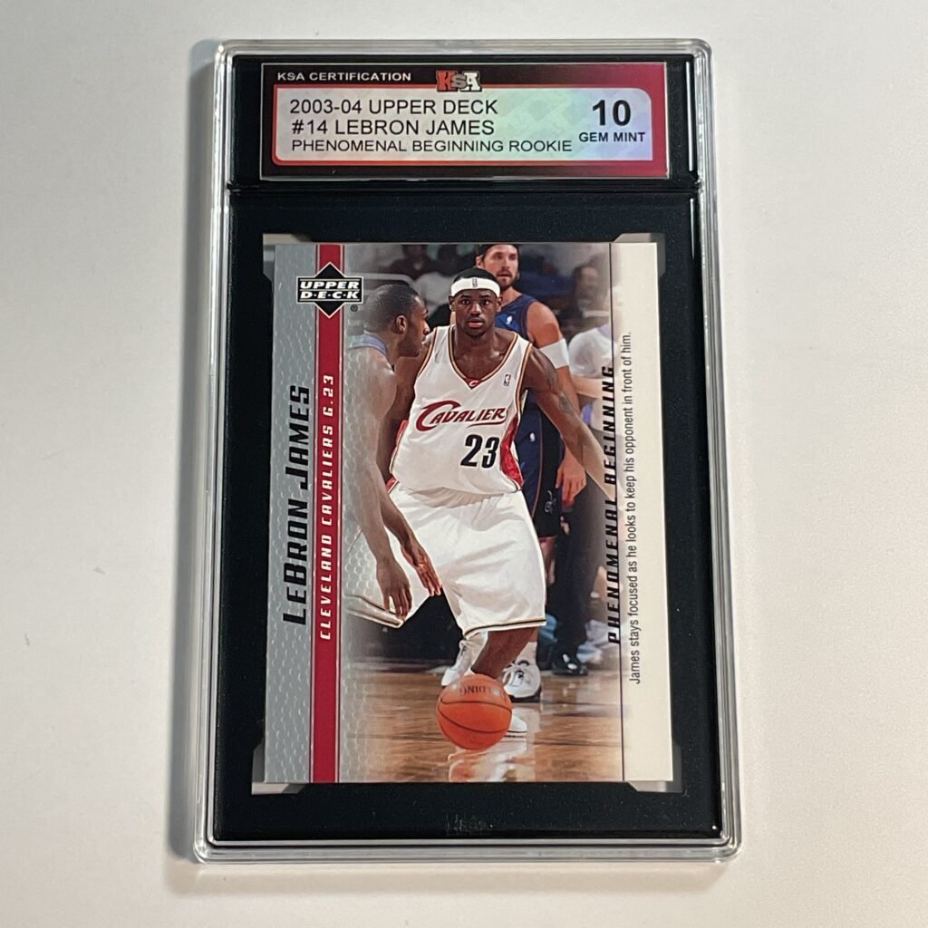 2003-04 Upper Deck LeBron James #14 Phenomenal Beginning Rookie KSA 10