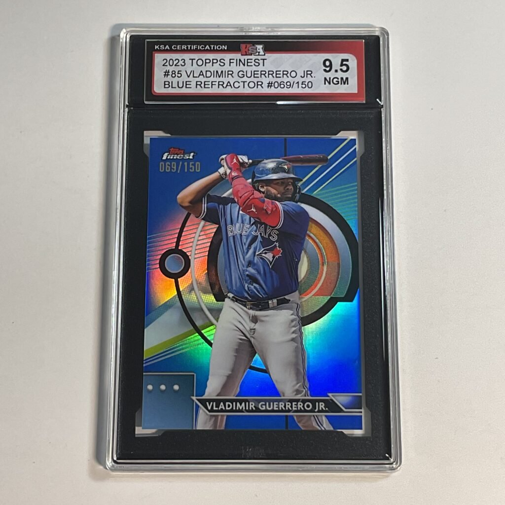 2023 Topps Finest Vladimir Guerrero Jr. #85 Blue Refractor /150 (#069) KSA 9.5