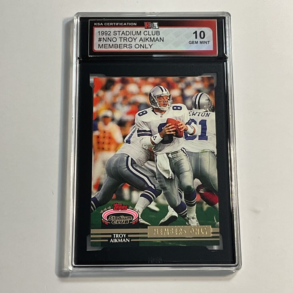 1992 Stadium Club Troy Aikman #NNO Members Only KSA 10
