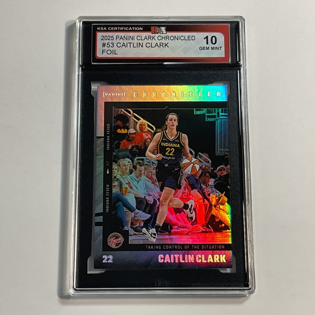 2025 Panini Clark Chronicled Caitlin Clark #53 Foil KSA 10