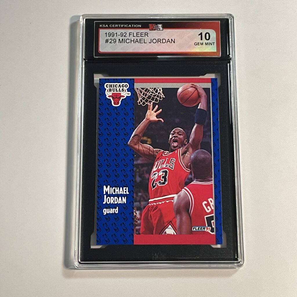 1991-92 Fleer Michael Jordan #29 KSA 10