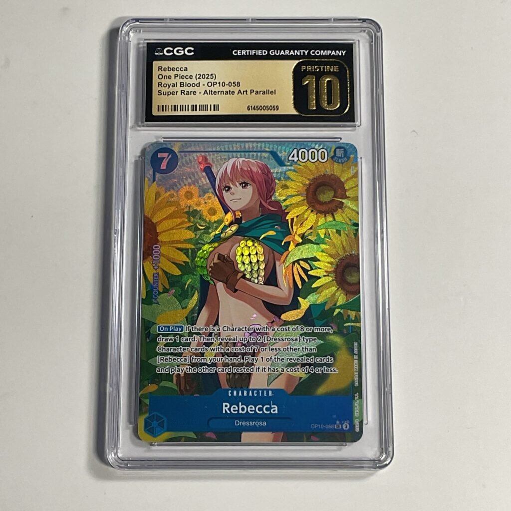2025 One Piece Royal Blood Rebecca #OP10-058 Super Rare - Alternate Art Parallel CGC Pristine 10