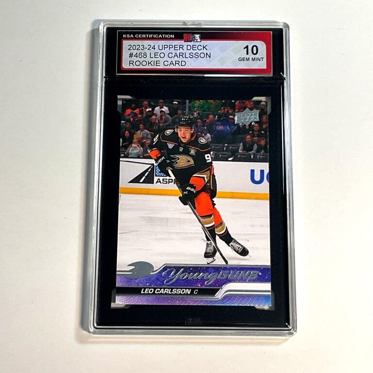 2023-24 Upper Deck Leo Carlsson #468 Young Guns Rookie Card KSA 10