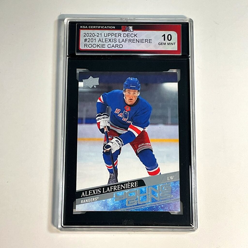 2020-21 Upper Deck Alexis Lafreniere #201 Young Guns Rookie Card KSA 10