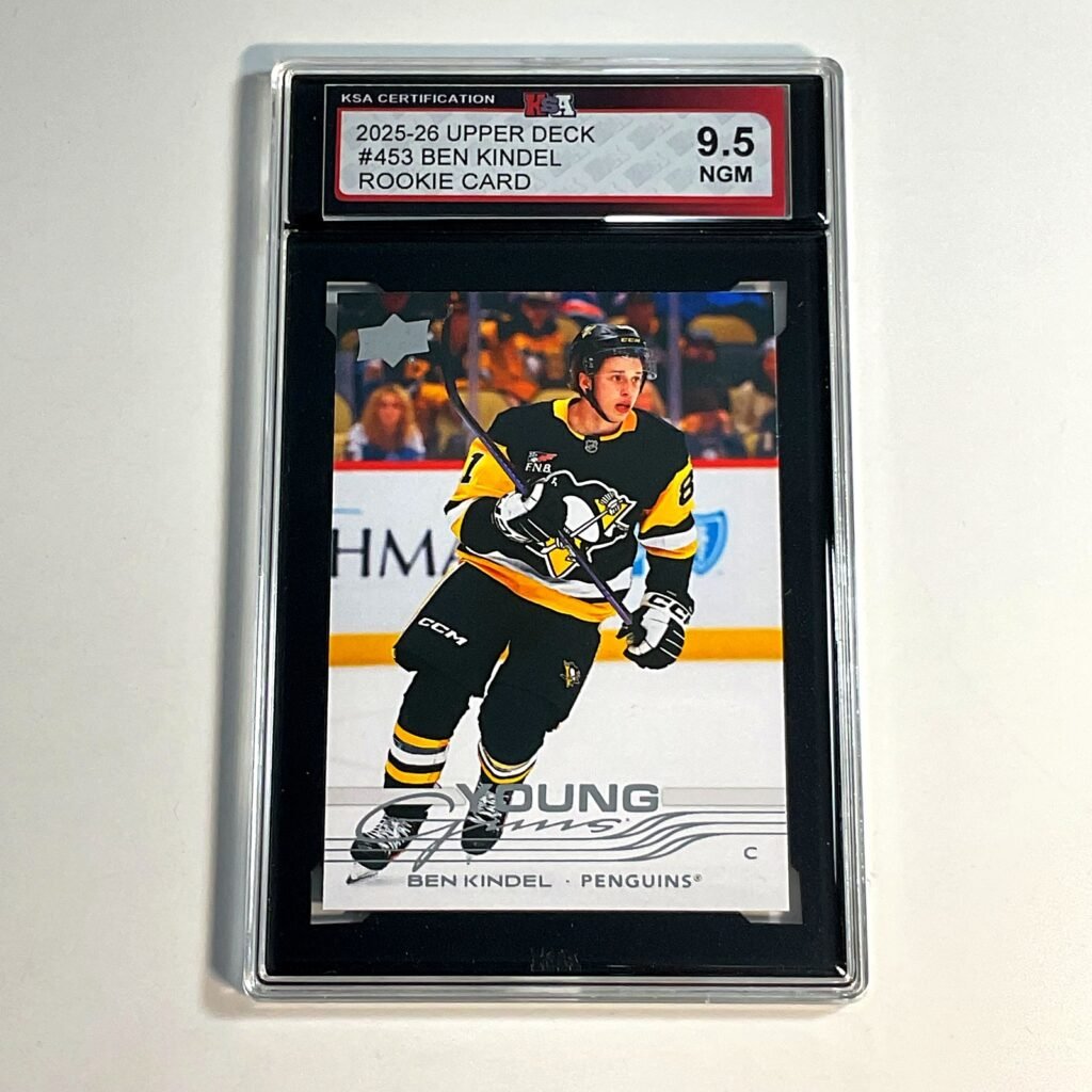 2025-26 Upper Deck Ben Kindel #453 Young Guns Rookie Card KSA 9.5
