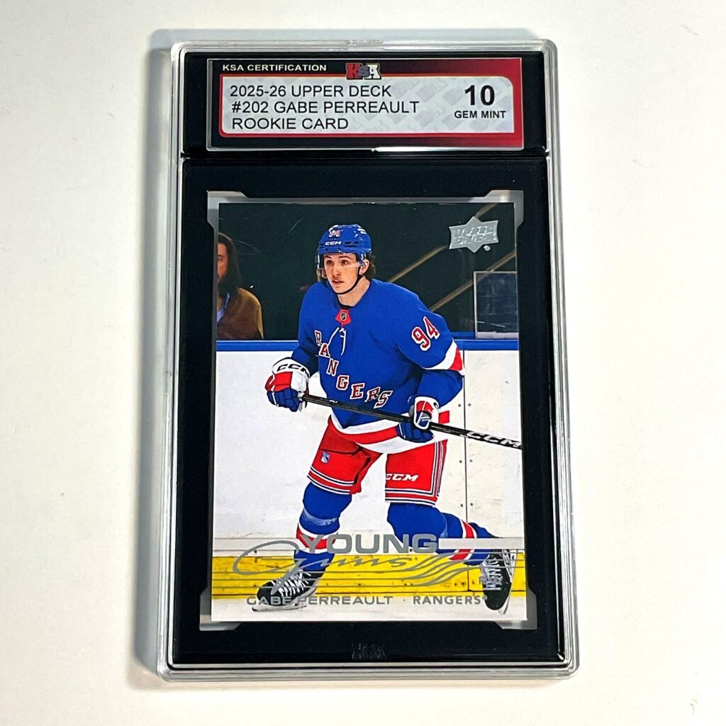 2025-26 Upper Deck Gabe Perreault #202 Young Guns Rookie Card KSA 10