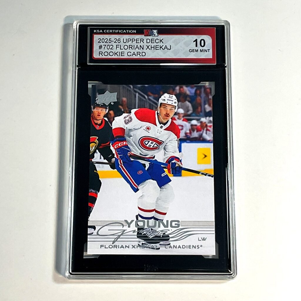 2025-26 Upper Deck Florian Xhekaj #702 Young Guns Rookie Card KSA 10