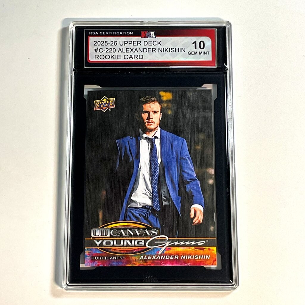 2025-26 Upper Deck Alexander Nikishin #C-220 Young Guns Canvas Rookie KSA 10