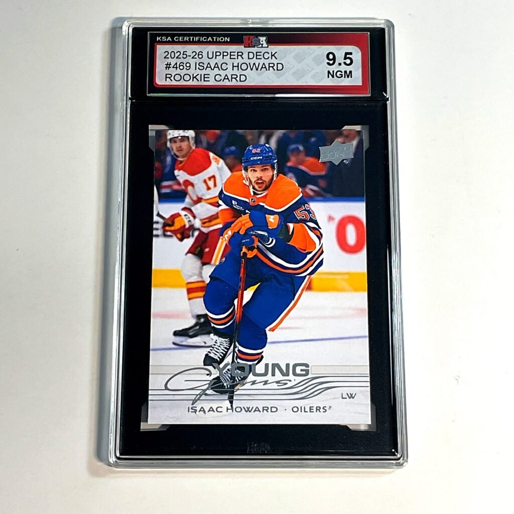 2025-26 Upper Deck Isaac Howard #469 Young Guns Rookie Card KSA 9.5
