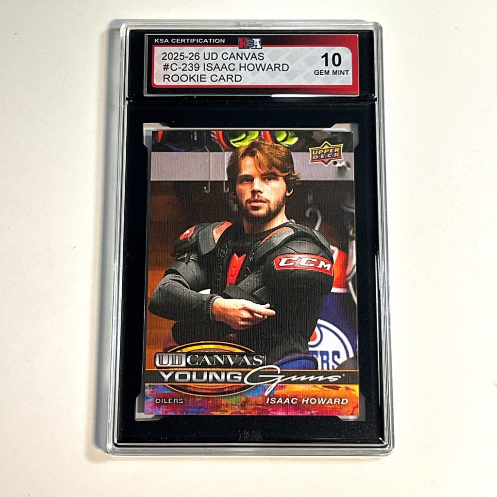 2025-26 UD Canvas Isaac Howard #C-239 Young Guns Canvas Rookie KSA 10