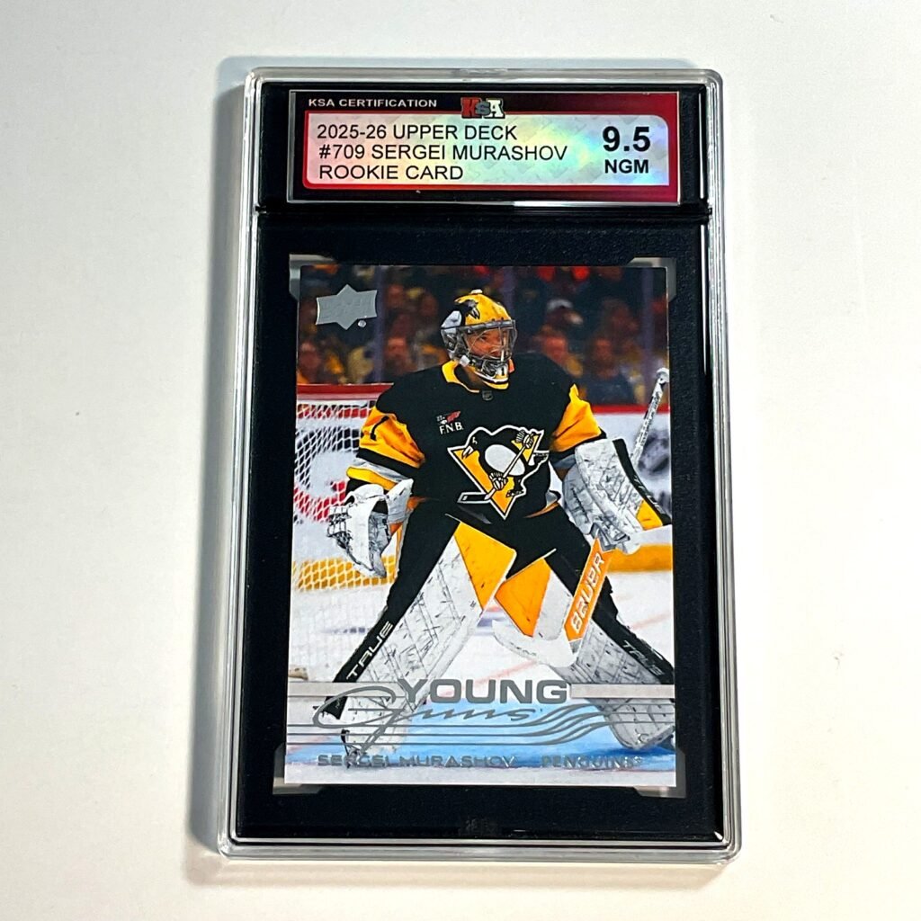 2025-26 Upper Deck Sergei Murashov #709 Young Guns Rookie Card KSA 9.5