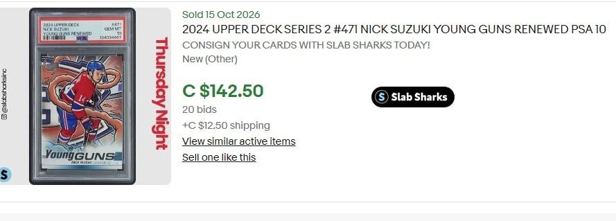 eBay sold comp
