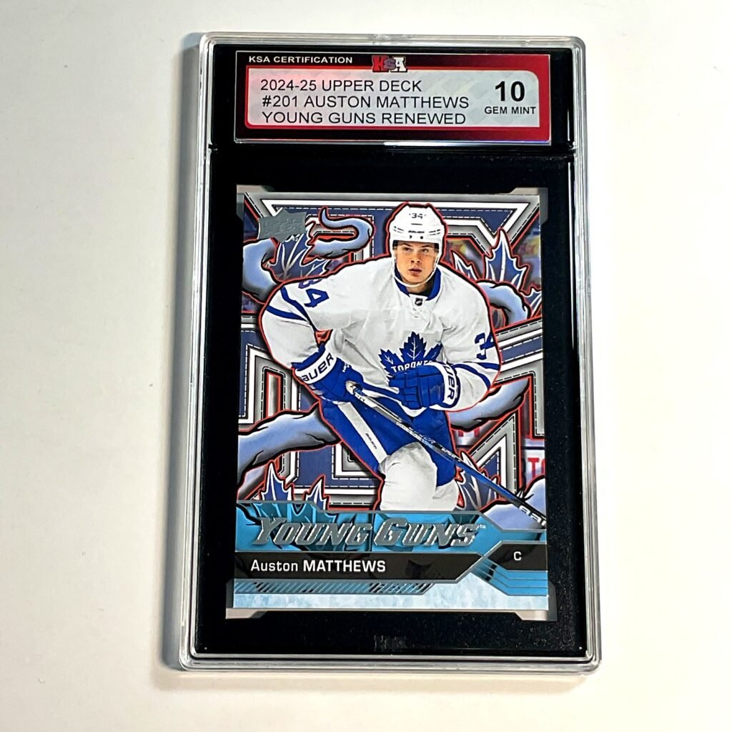 2024-25 Upper Deck Auston Matthews #201 Young Guns Renewed KSA 10