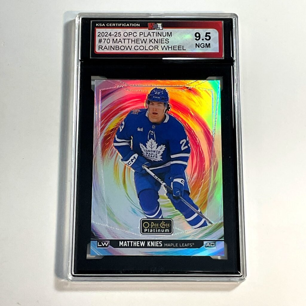2024-25 OPC Platinum Matthew Knies #70 Rainbow Color Wheel KSA 9.5