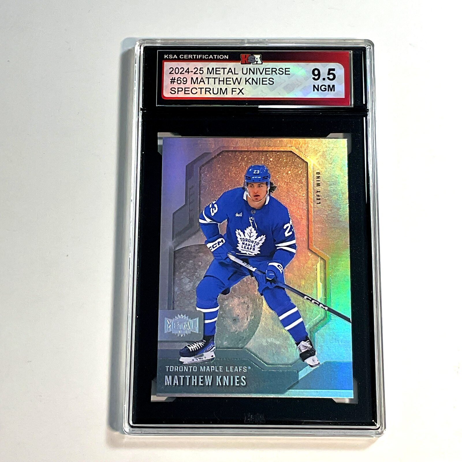 2024-25 Metal Universe Matthew Knies #69 Spectrum FX KSA 9.5