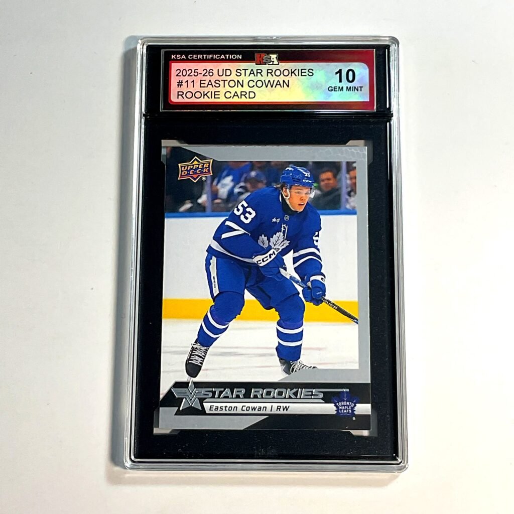 2025-26 UD Star Rookies Easton Cowan #11 Rookie Card KSA 10