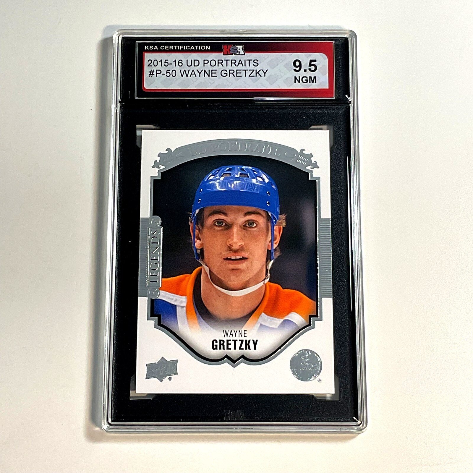 2015-16 UD Portraits Wayne Gretzky #P-50 KSA 9.5