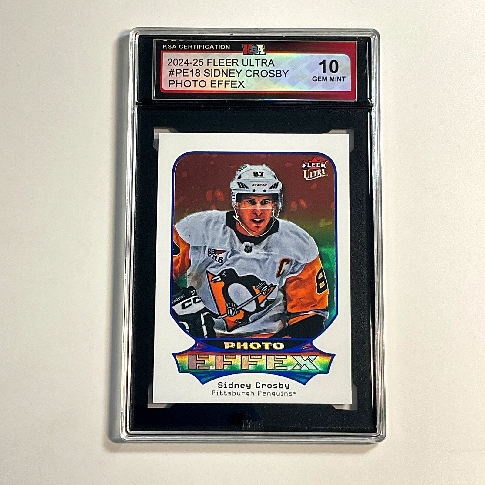 2024-25 Fleer Ultra Sidney Crosby #PE18 Photo Effex KSA 10