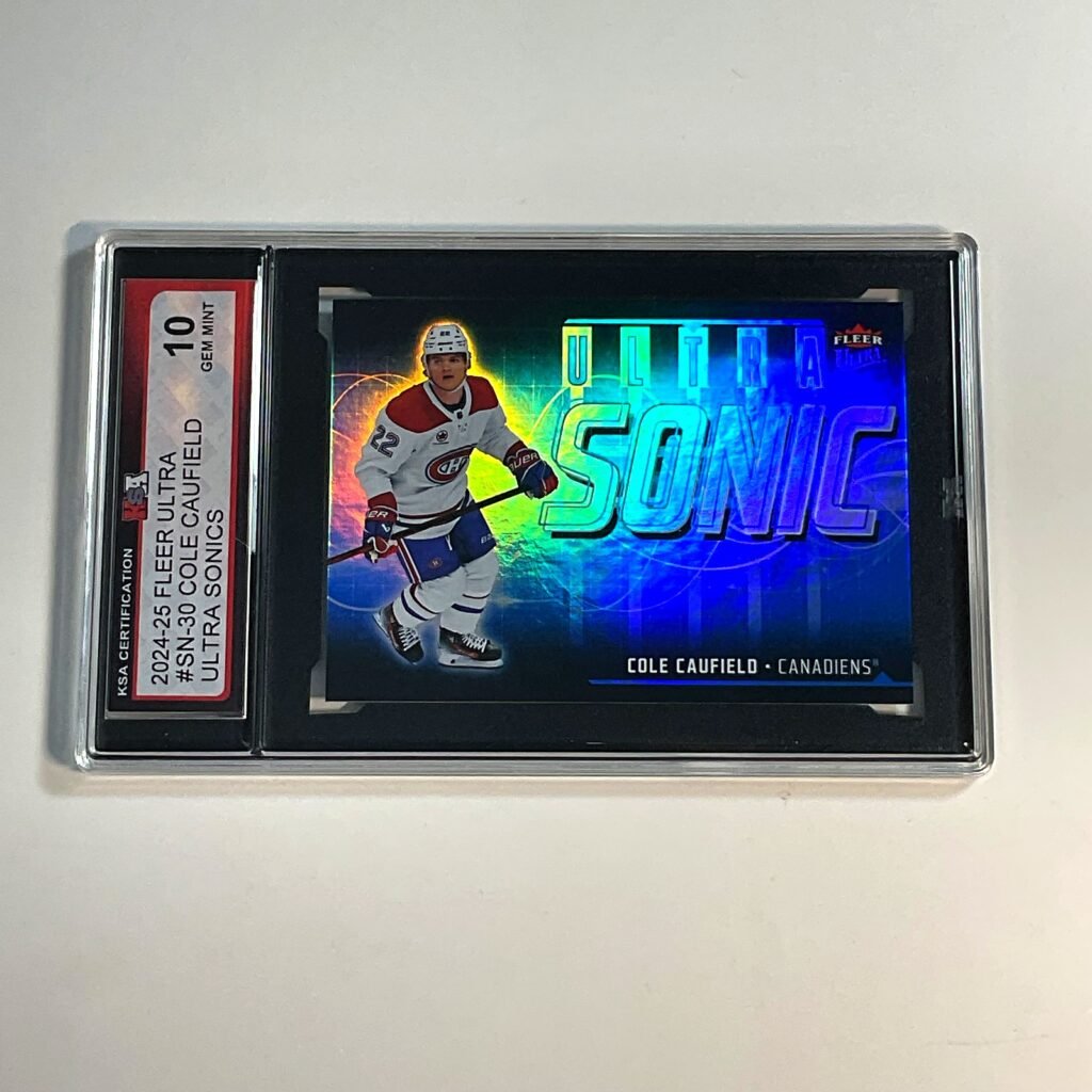 2024-25 Fleer Ultra Cole Caufield #SN-30 Ultra Sonics KSA 10