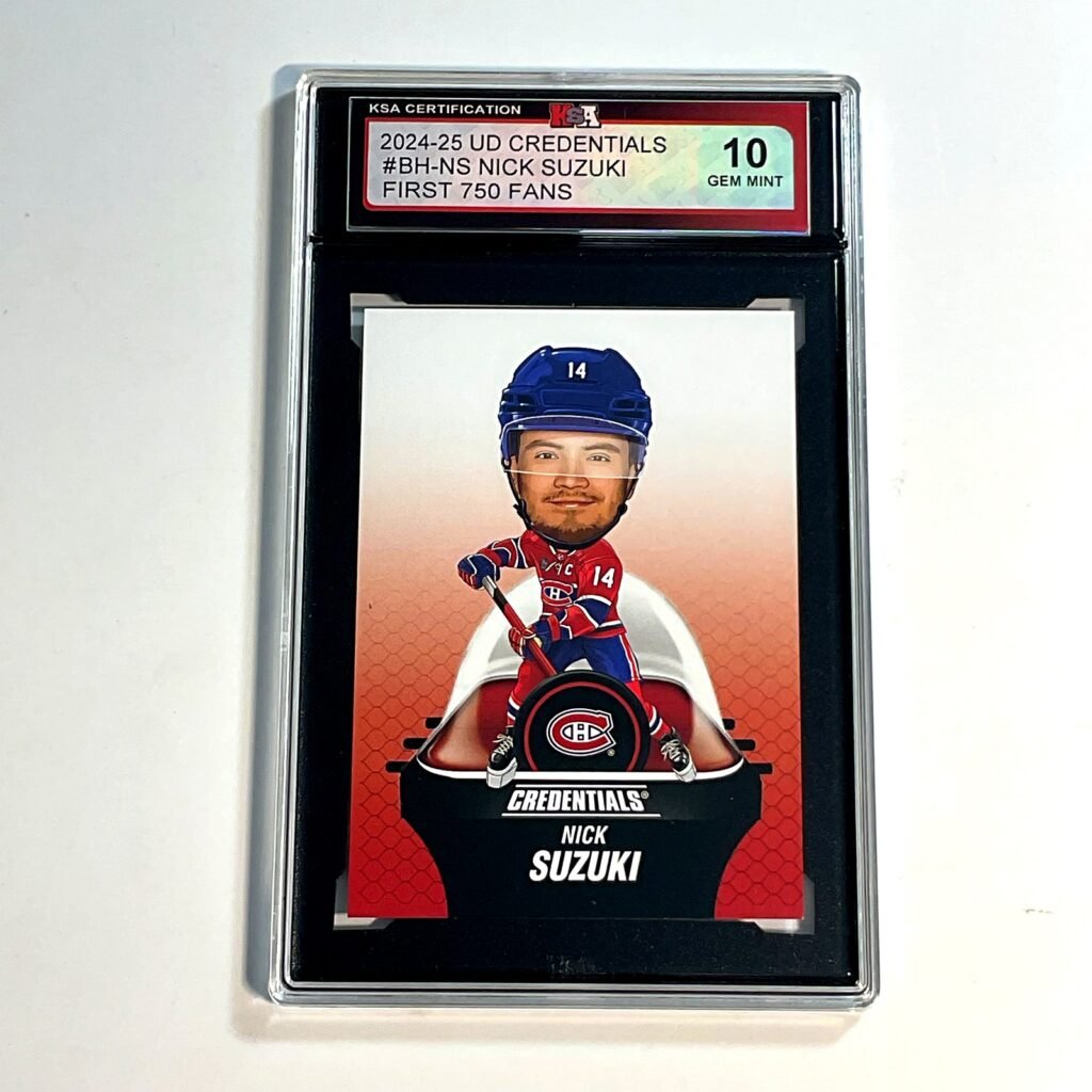2024-25 UD Credentials Nick Suzuki #BH-NS First 750 Fans KSA 10