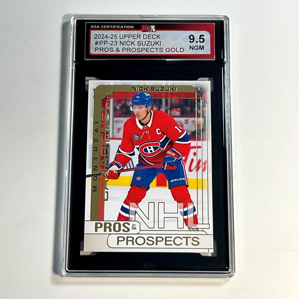 2024-25 Upper Deck Nick Suzuki #PP-23 Pros & Prospects Gold KSA 9.5