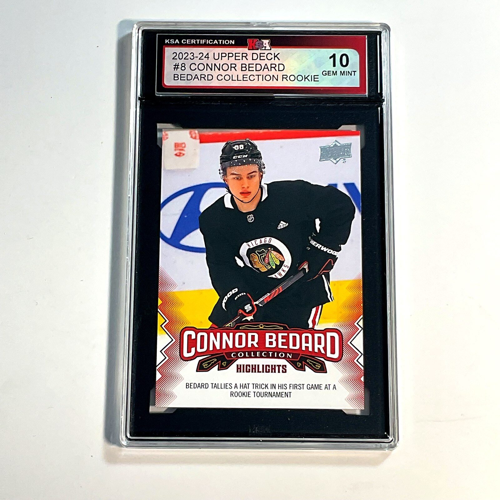 2023-24 Upper Deck Connor Bedard #8 Bedard Collection Rookie KSA 10