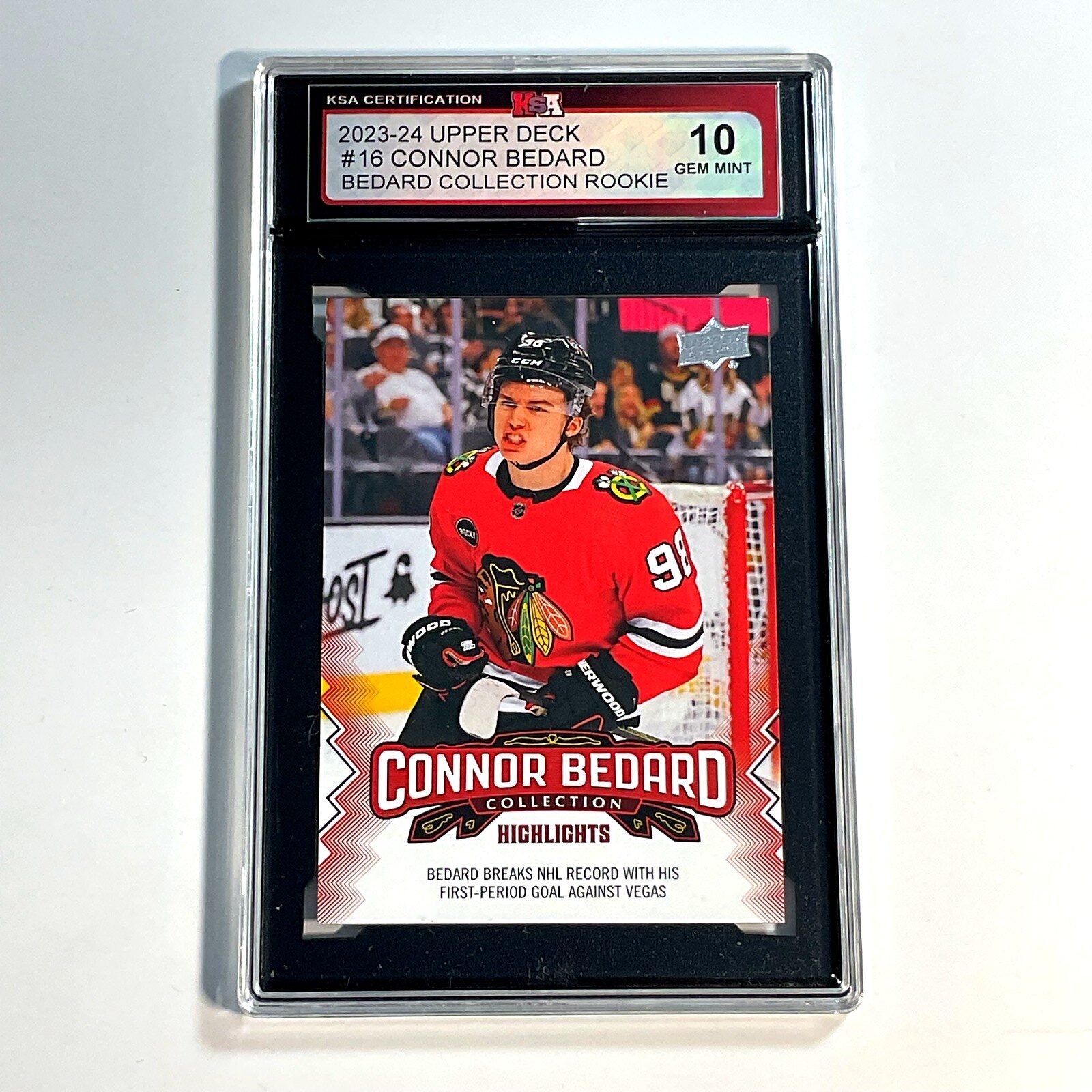 2023-24 Upper Deck Connor Bedard #16 Bedard Collection Rookie KSA 10