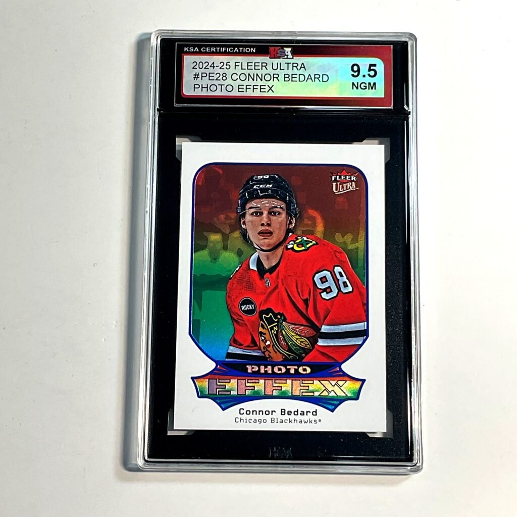 2024-25 Fleer Ultra Connor Bedard #PE28 Photo Effex KSA 9.5
