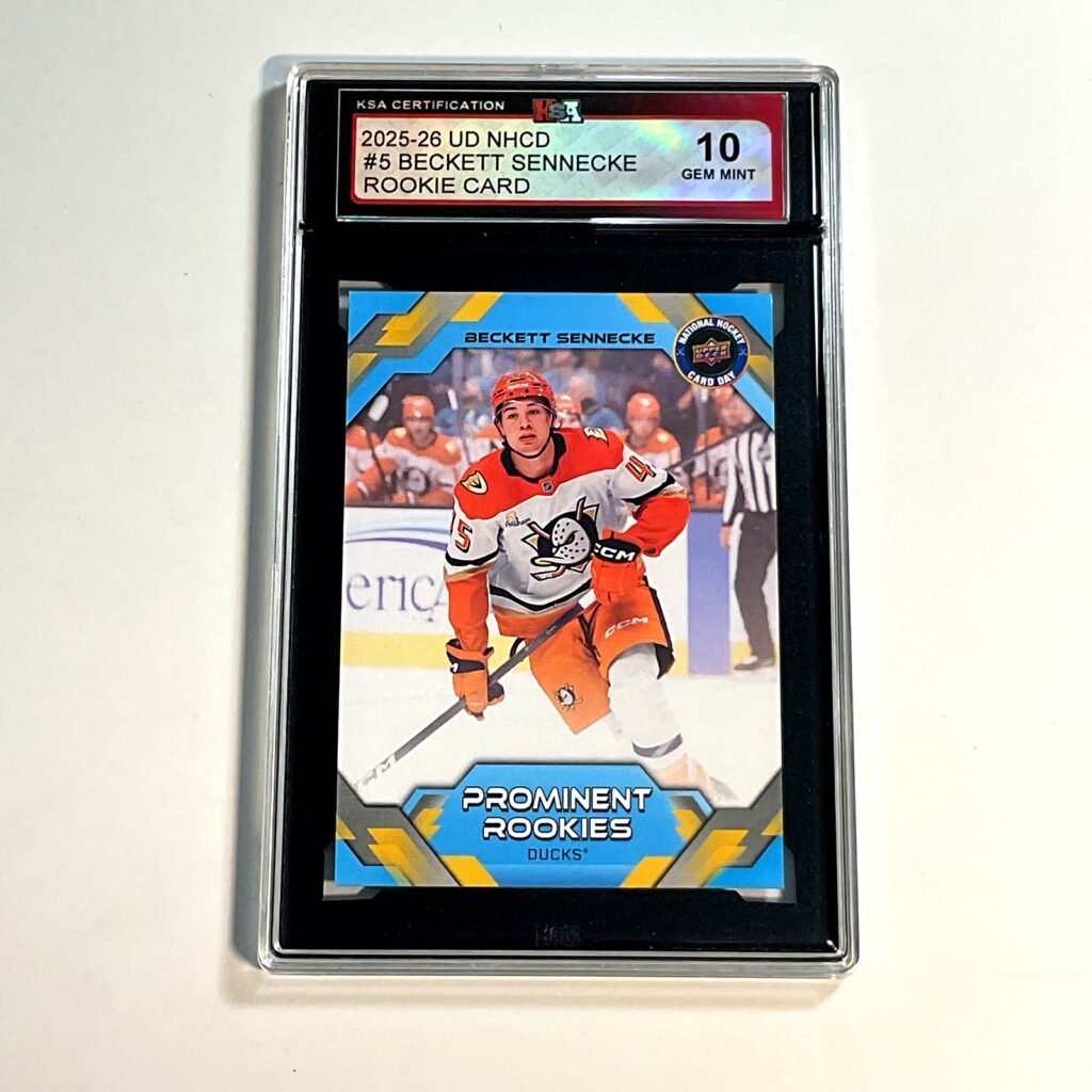 2025-26 UD NHCD Beckett Sennecke #5 Rookie Card KSA 10