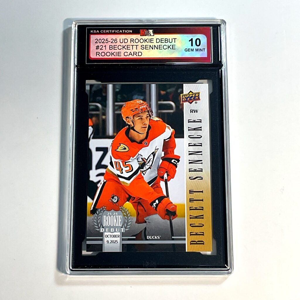 2025-26 UD Rookie Debut Beckett Sennecke #21 Rookie Card KSA 10