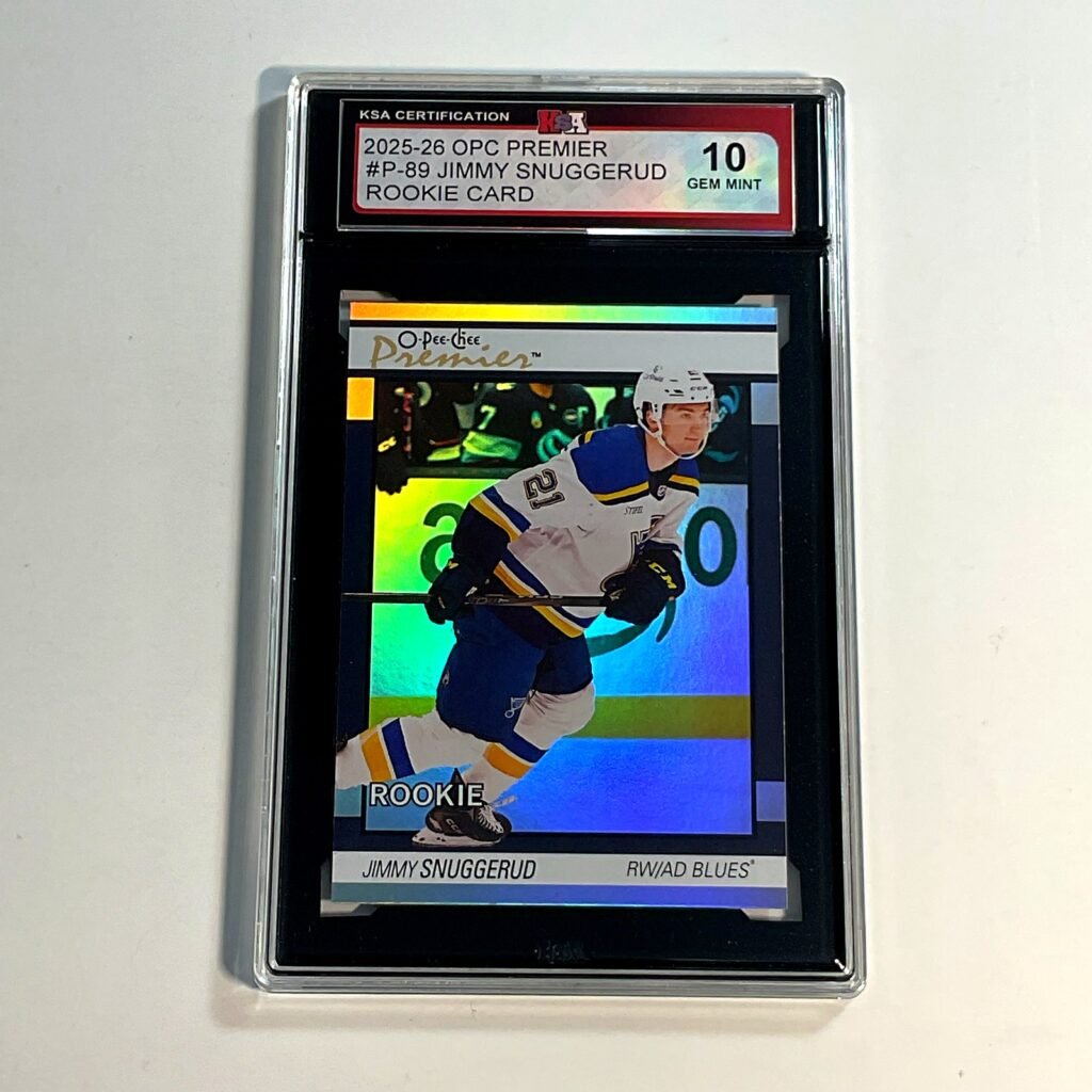 2025-26 OPC Premier Jimmy Snuggerud #P-89 Rookie Card KSA 10