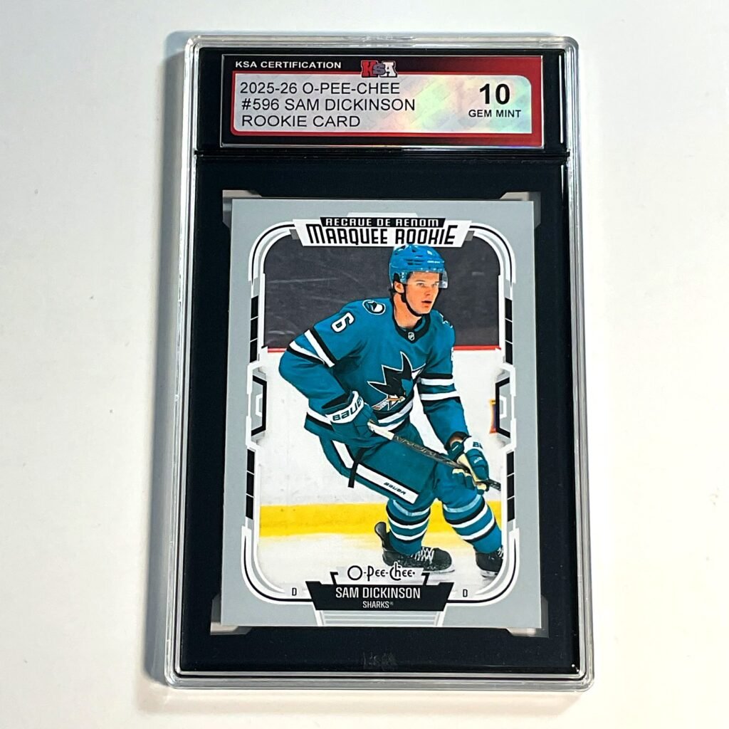 2025-26 O-Pee-Chee Sam Dickinson #596 Rookie Card KSA 10