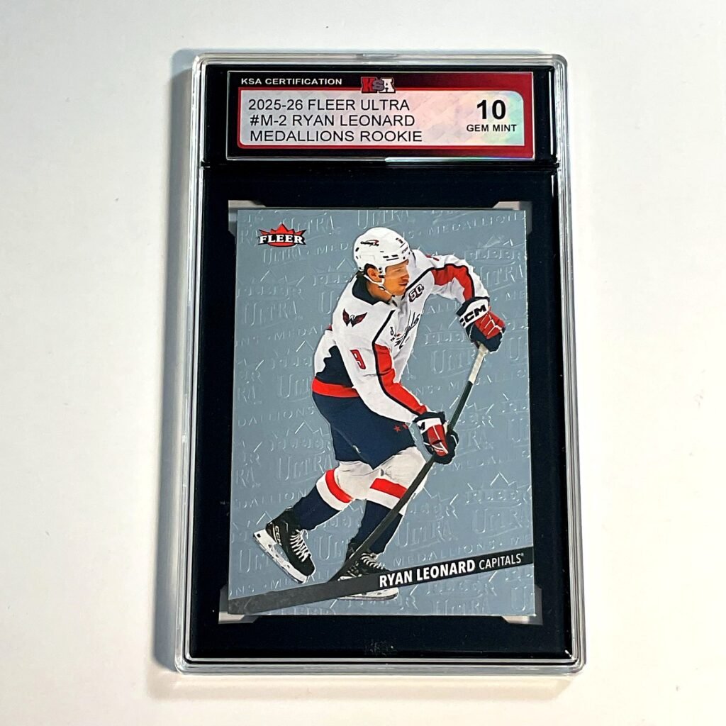 2025-26 Fleer Ultra Ryan Leonard #M-2 Medallions Rookie KSA 10