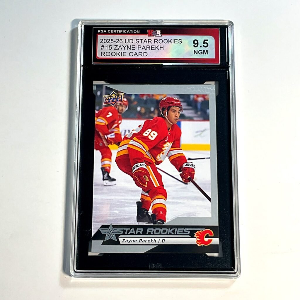 2025-26 UD Star Rookies Zayne Parekh #15 Rookie Card KSA 9.5