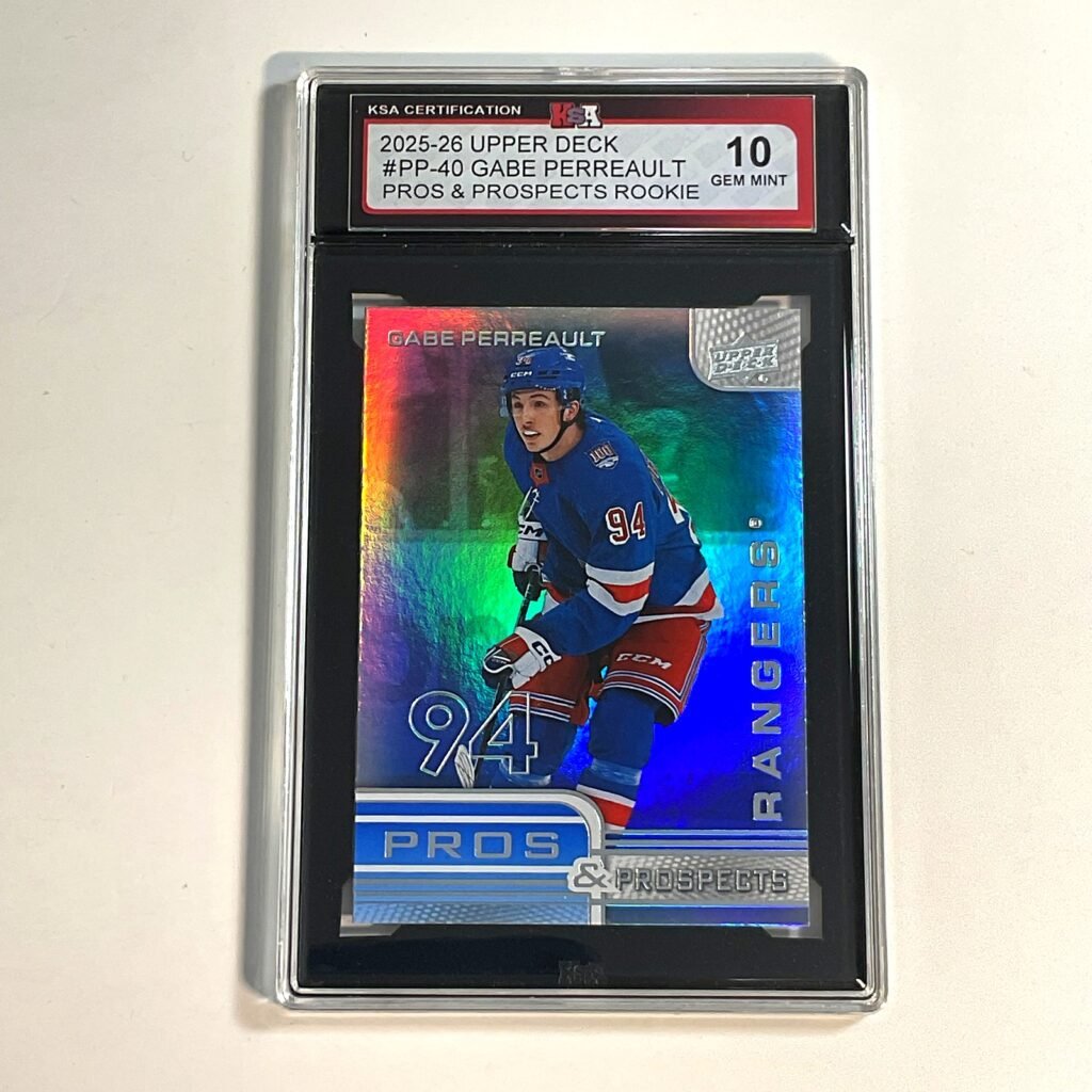 2025-26 Upper Deck Gabe Perreault #PP-40 Pros & Prospects Rookie KSA 10