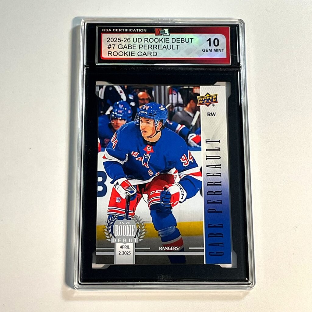2025-26 UD Rookie Debut Gabe Perreault #7 Rookie Card KSA 10
