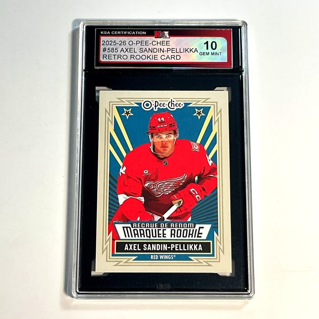 2025-26 O-Pee-Chee Axel Sandin-Pellikka #585 Retro Rookie Card KSA 10