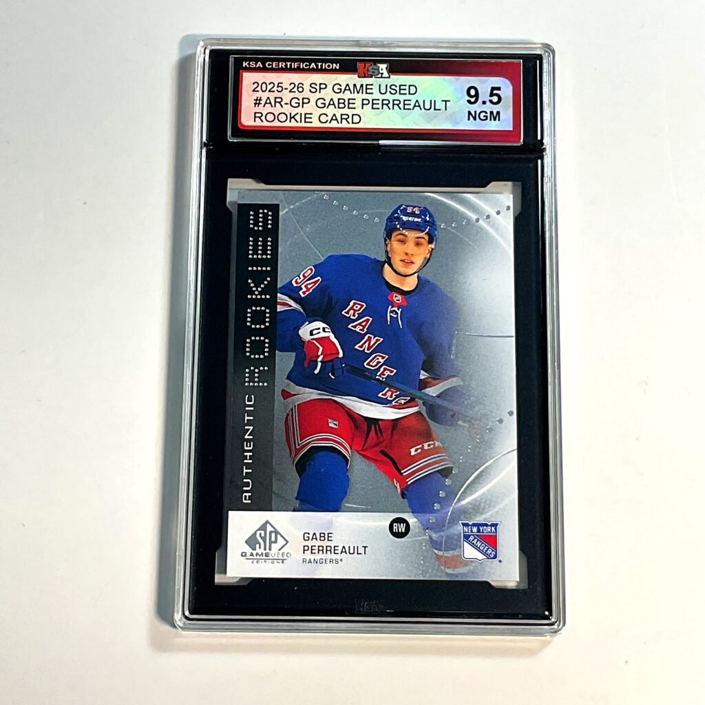 2025-26 SP Game Used Gabe Perreault #AR-GP Rookie Card KSA 9.5
