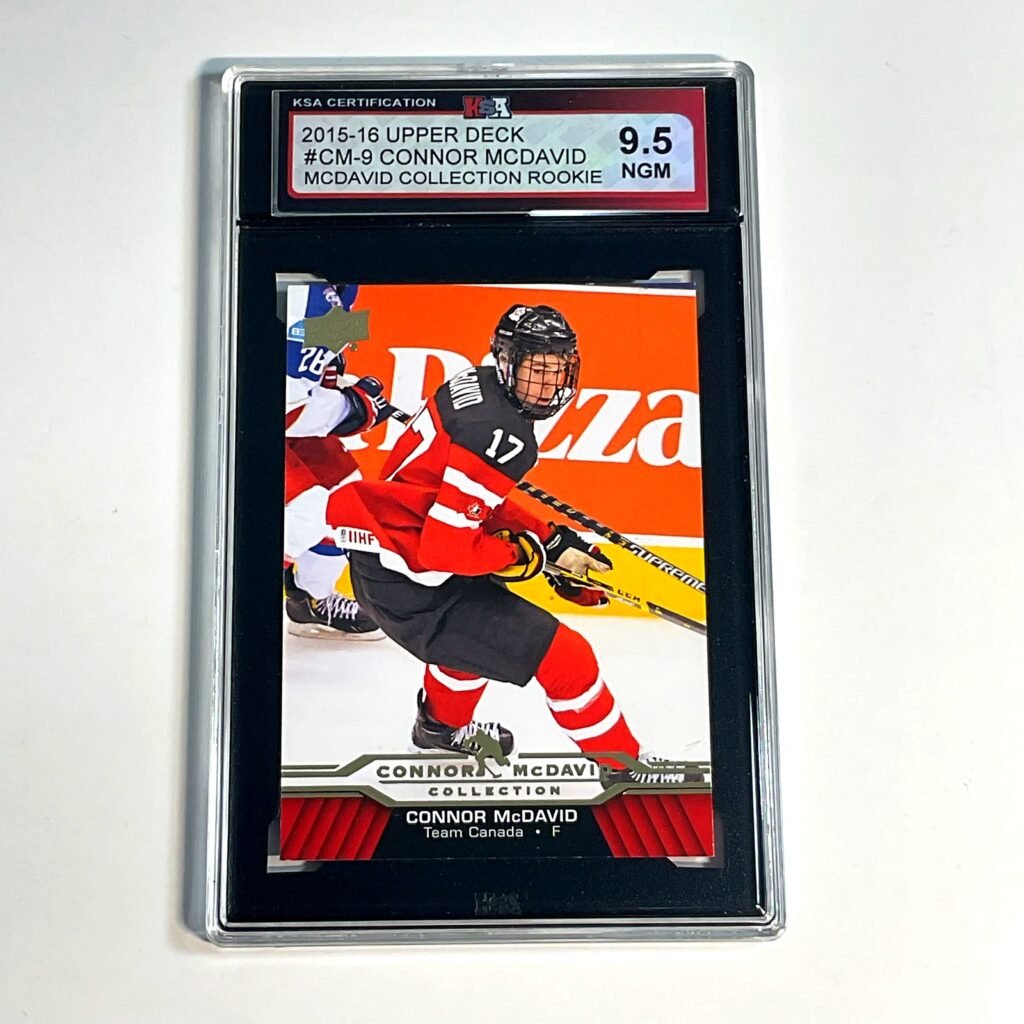 2015-16 Upper Deck Connor McDavid #CM-9 McDavid Collection Rookie KSA 9.5