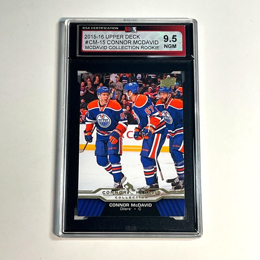 2015-16 Upper Deck Connor McDavid #CM-15 McDavid Collection Rookie KSA 9.5