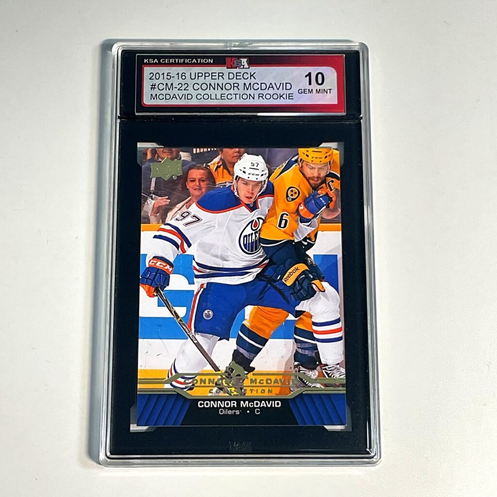2015-16 Upper Deck Connor McDavid #CM-22 McDavid Collection Rookie KSA 10