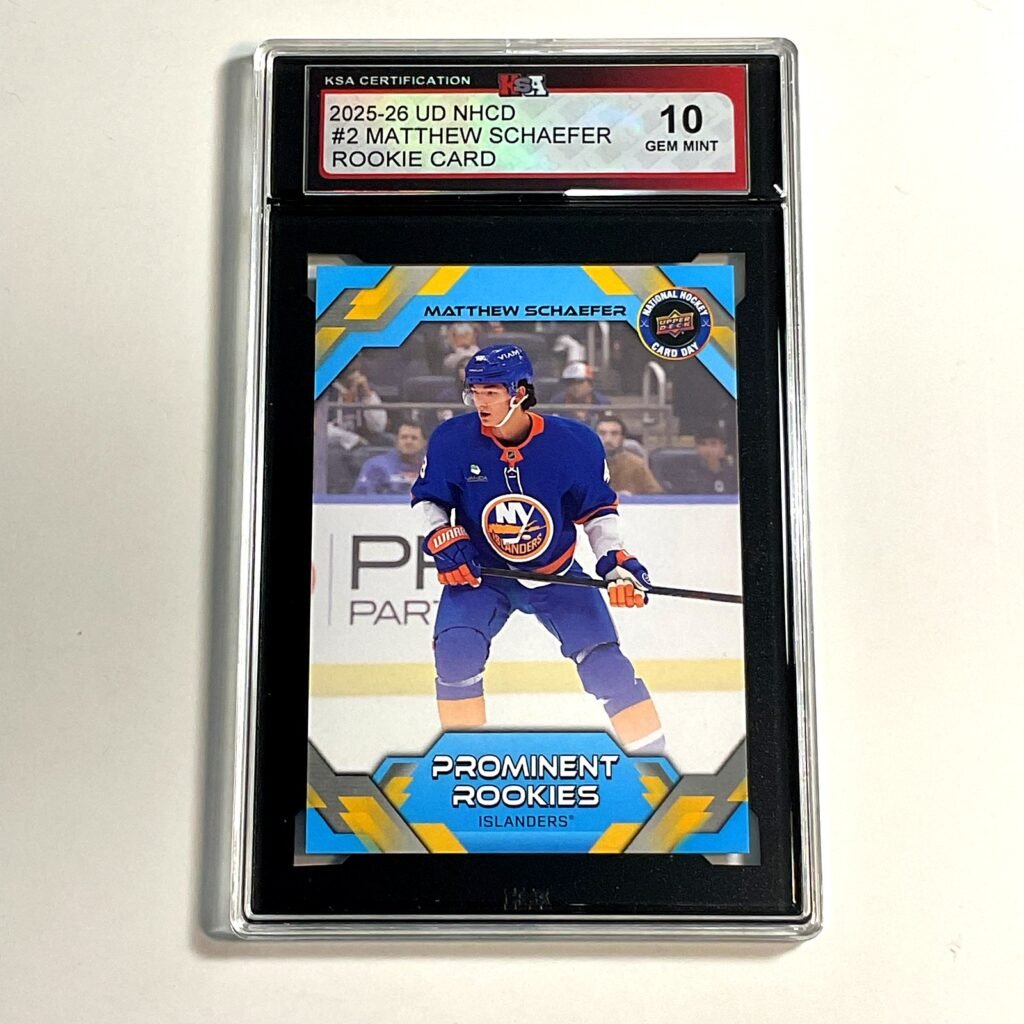2025-26 UD NHCD Matthew Schaefer #2 Rookie Card KSA 10
